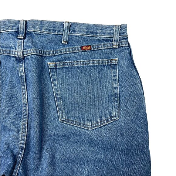 Rustler VTG Y2K Regular Fit Straight Leg Jeans Denim Stonewash Mens 40x32 - Picture 5 of 6